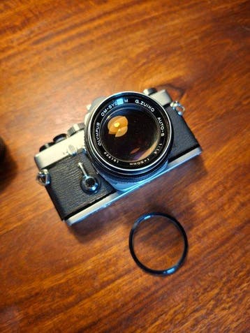 Olympus OM-1 + Zuiko 50mm F1.4 + vivitar wide angle lens -, Nieuw