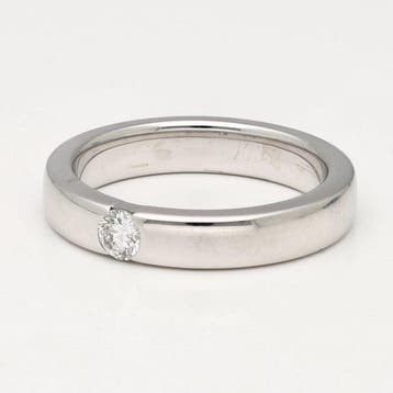 Ring - 18 karaat Witgoud Diamant (Natuurlijk), Nieuw