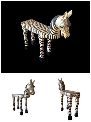 Table dappoint - Bois - Repose-pieds - « Zebra »