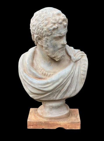 sculptuur, Caracalla imperatore su Marmo - 43 cm - Gegoten