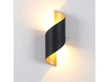 Veiling - 4 x LED Wandlamp – 6W – 3500K – IP54 – Zwa, Nieuw