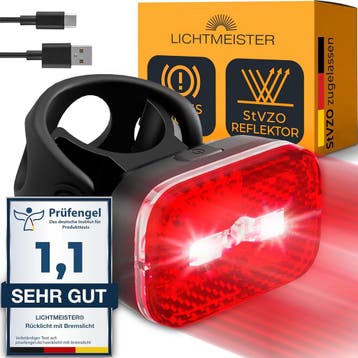 Achterlicht fiets - Fiets achterlicht - LED Batterij - Oplaa, Verzenden, Nieuw
