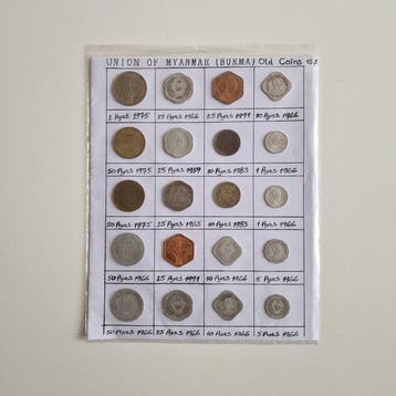 Birma en Thailand. 2 Souvenir muntsets 1935 t/m 1994 (Zonder