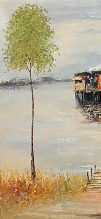 Hoàng Vn Hp - Le Village 80 80 cm  Vendu sans prix de