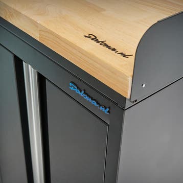 Datona Werkbank PRO - 2x 200 cm - eiken - 4 opbergkasten -, Ophalen of Verzenden