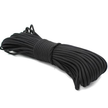 Survival Touw Zwart - Paracord 25 meter, Verzenden, Nieuw