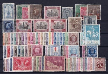 Belgique 1919/1937 - Collection de séries avec Houyoux,, Timbres & Monnaies