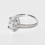 Zonder minimumprijs - Statement ring - 14 karaat Witgoud -