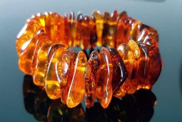 Amber Vintage natuurlijke Baltische barnsteen armband- 33 g