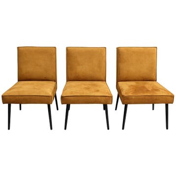 Cartel Living Todd - Eetkamerstoelen Set Van 3 - Ongebruikt, Huis en Inrichting, Verzenden, Zo goed als nieuw