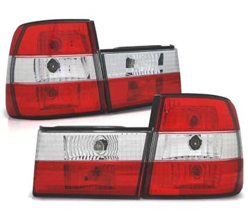 FEUX ARRIÈRE BMW E34 88-95 ROUGE CHROMÉ, Verzenden