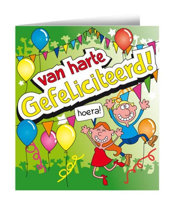 Wenskaart Van Harte 16,5cm, Verzenden, Nieuw
