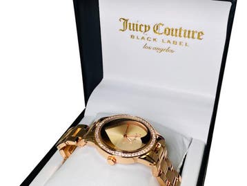 Veiling - Juicy Couture Black Label | Rose Gold Heart Dial, Handtassen en Accessoires, Horloges | Dames, Nieuw