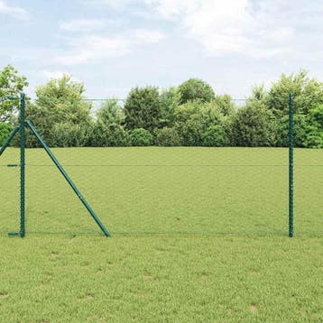 vidaXL zeshoekig gaashek met grondbevestiging 25 x 1,4 m, Verzenden