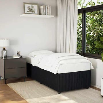 vidaXL Bedframe fluweel zwart 80x200 cm, Verzenden