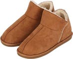 2dekans | Apollo Dames Pantoffels Suede Cognac Sloffen -, Ophalen of Verzenden, Nieuw