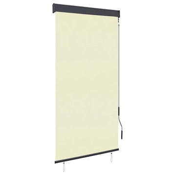 vidaXL Rolgordijn voor buiten 80x250 cm crème, Verzenden, Nieuw