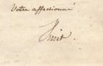 Alexandre Vinet - Théologien - Lettre autographe signée à, Nieuw