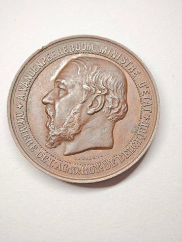 België. Medal 1883 Brussel Erepenning A. vanden Peereboom