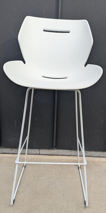 TOOON. chair - design barkruk - kunststof/metaal - set van 6, Ophalen, 60 tot 90 cm, Zo goed als nieuw, Kunststof