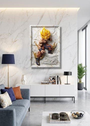 Makayhos - [Canvas XL] Golden Rage – Broken Ascension, Nieuw