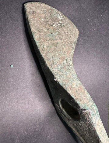 Bronstijd antieke bijl (groot) - 24.5 cm (Zonder