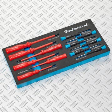 Datona Geïsoleerde- en precisie schroevendraaier set, Doe-het-zelf en Bouw, Gereedschap | Handgereedschap, Ophalen of Verzenden
