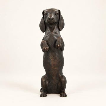 sculptuur, Standing dog - 52 cm - Brons