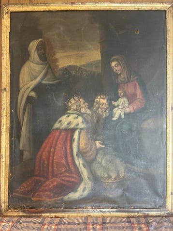 Europese school (XVIII-XIX) - Adoración de los Reyes Magos, Antiquités & Art