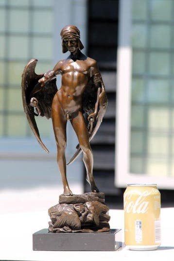 a. gilbert - Sculpture, icarus - 41 cm - Bronze, Antiquités & Art
