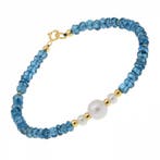 Zonder minimumprijs - Armband - 18 karaat Geel goud Parel -