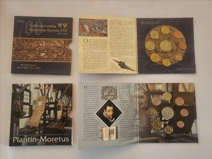 Pays-Bas, Belgique. Year Set (BU) / Coincard Various Years, Timbres & Monnaies, Monnaies | Europe | Monnaies non-euro