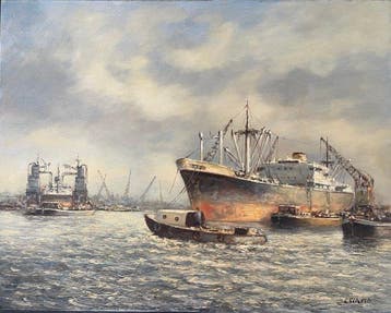 L. Scheen (1935) - Havenzicht