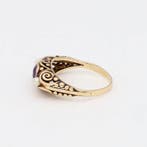 Ring - 14 karaat Geel goud - Spinel / Parel