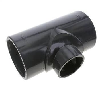 PVC Adapter T-stuk Lijmmof 110 tot 75mm, Doe-het-zelf en Bouw, Verzenden, Nieuw
