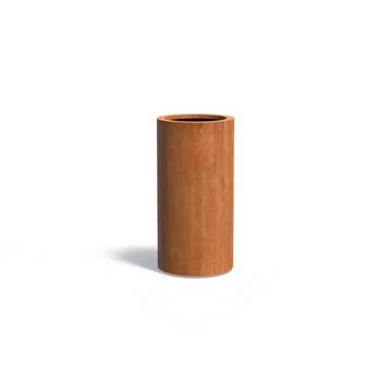Cortenstaal plantenbak Ø50x100cm - Met bodem, Minder dan 60 cm, Rond, Nieuw, Metaal