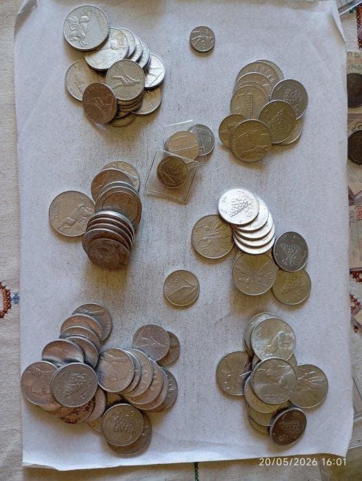 Italië, Republiek Lotto 95 monete miste alluminio 1948-1967, Postzegels en Munten, Munten | Europa | Niet-Euromunten