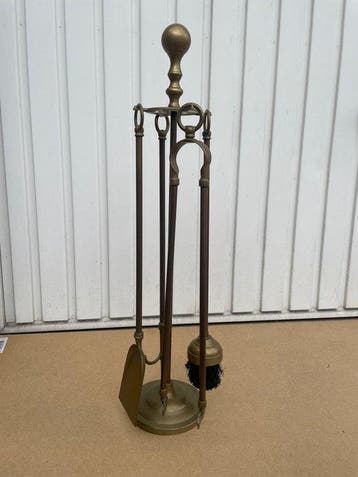 Openhaard accessoire (5) - Messing - Haardset messing France