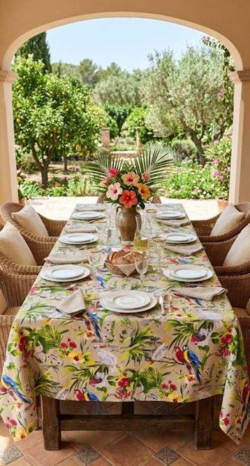 Tessuto Arredo Fantasia Tropicale (550 x 270 cm) –