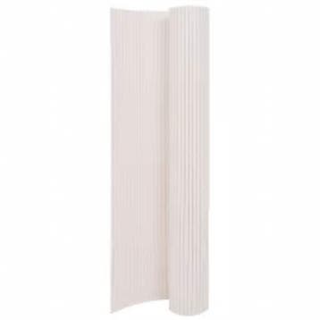 vidaXL Tuinafscheiding dubbelzijdig 110x300 cm wit, Tuin en Terras, Verzenden, Nieuw