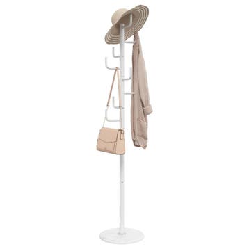 vidaXL Kapstok 183 cm gepoedercoat ijzer wit, Verzenden, Nieuw