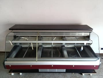 Groko Rauwkost Koeltoonbank – B230 x D102 x H109 cm – zonder, Nieuw