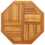 vidaXL Tafelblad achthoekig 70x70x2 cm massief acaciahout, Verzenden, Nieuw