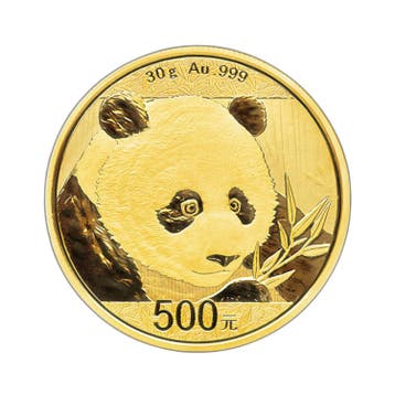 30 Gram gouden munt Panda 2018