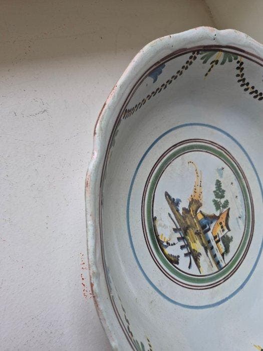 Nevers - Fruitschaal - Aardewerk, Antiek en Kunst, Antiek | Glaswerk en Kristal