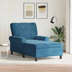Chaise Lounge Blauw 91x157cm | Retour Deal | 35% Korting, Tuin en Terras, Tuinsets en Loungesets, Verzenden, Nieuw, Overige materialen