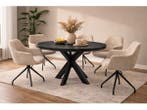 Veiling -  Eettafel Villa Rond - Diameter 130 - Hout - Matri