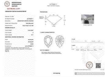 Zonder minimumprijs - Ring Onbekend - 1.03ct. tw. Diamant, Nieuw