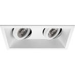 Spot Armatuur GU10 - Pragmi Zano Pro Dubbel Inbouwspot Wit A, Verzenden, Nieuw