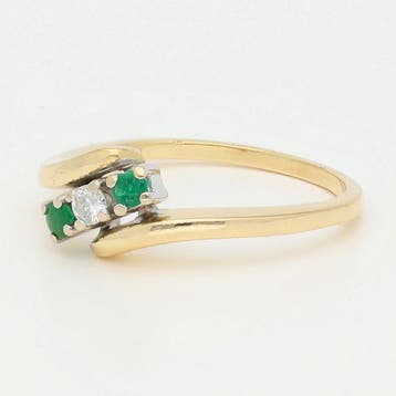 Bague - 18 carats Or jaune, Or blanc, Gaston Verlinde., Bijoux, Sacs & Beauté, Bagues